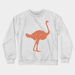 Ostrich Silhouette with Pattern Crewneck Sweatshirt